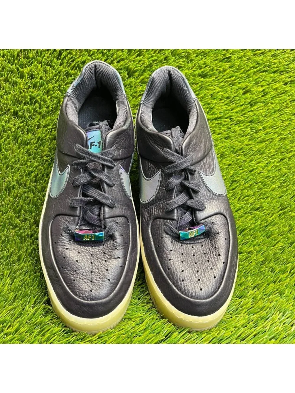 Nike Air Force 1 Sage Low LX Womens Size 8 Oil Gray Athletic Shoes Sneakers